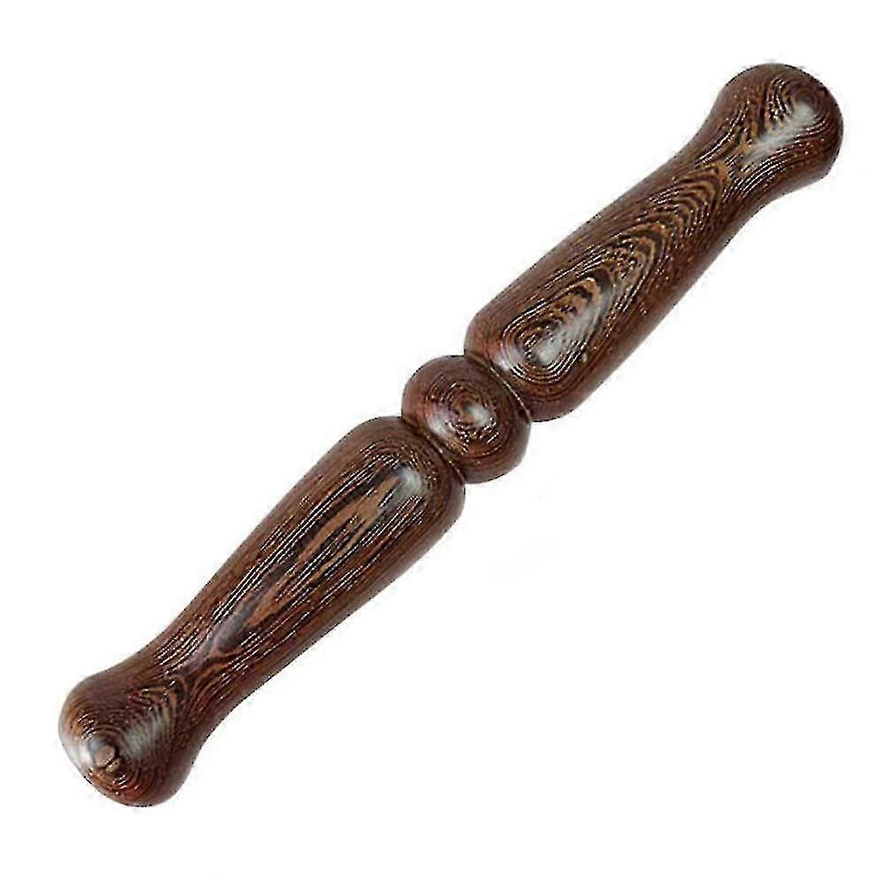 1pc Tai Chi Ruler Solid Wood Tai Chi Stick Kungfu Exercise Equipment (coffee)-hao-Good