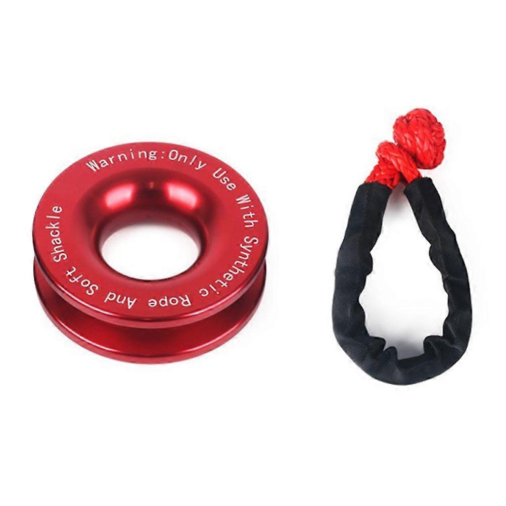 Winch Snatch Recovery Ring, Synthetic Winch Rope, Snatch Ring Soft Shackle, Winch Accessories for U
