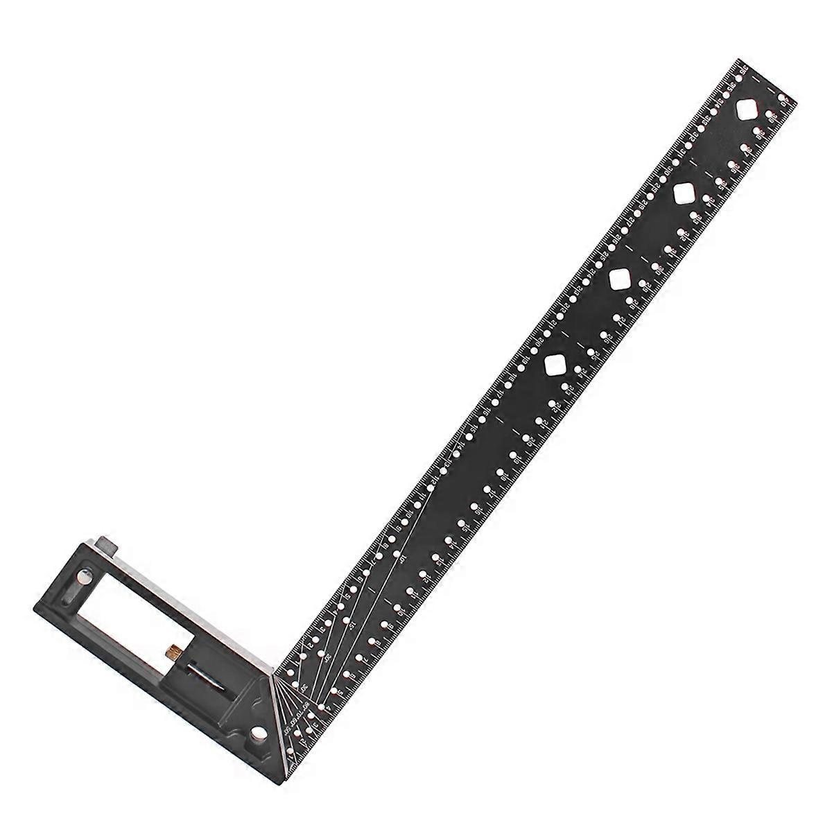 40CM Precision Marking Right Angle Ruler 45/90 Degree Hole Angle Ruler Industrial Scribe Marking Angle Gauge Woodworking