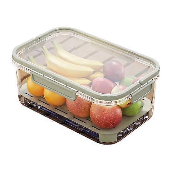 Fridge Organizer with for Lid Stackable BPA-Free Storage Box Refrigerator Food Drinks Vegetables Fruit Containers with