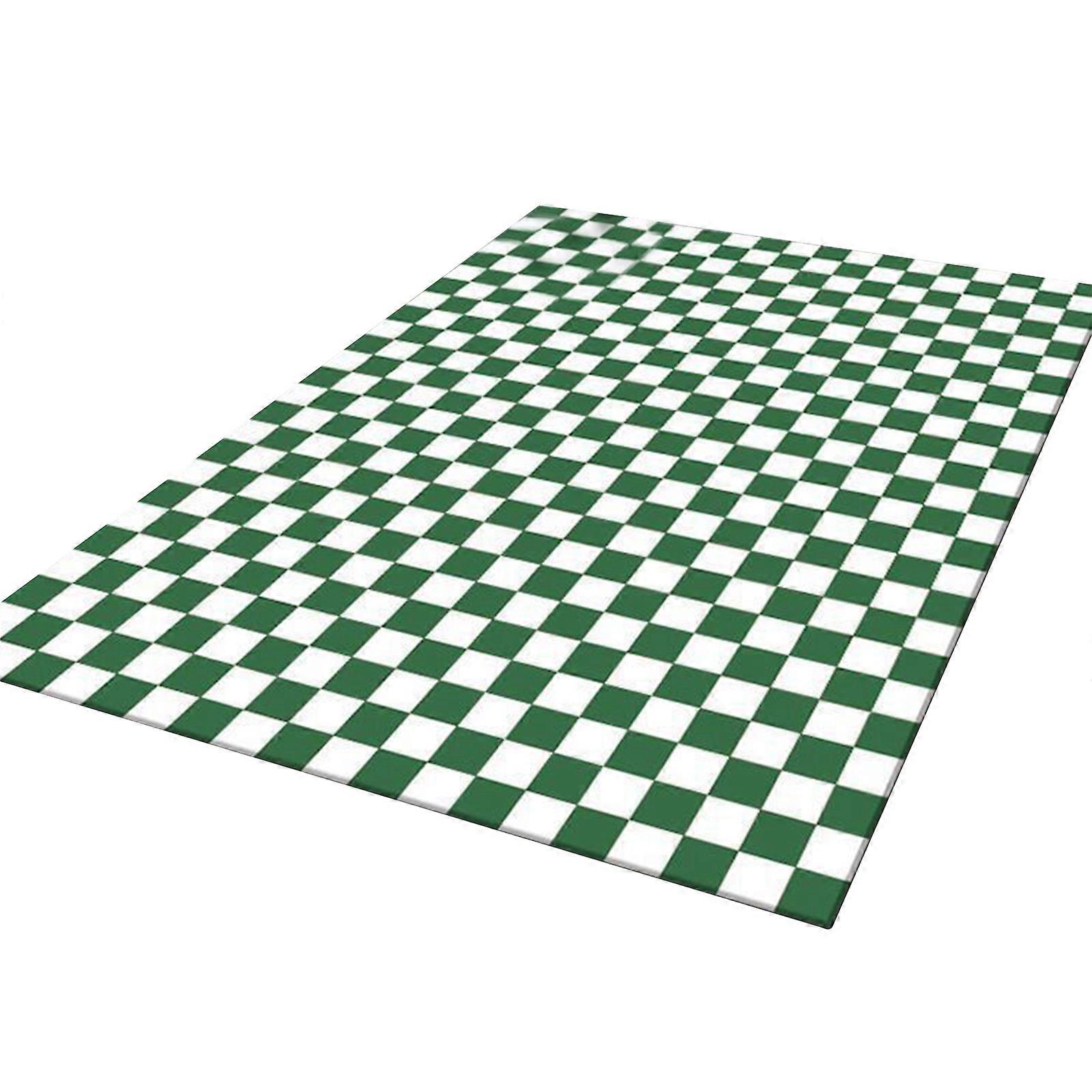 Maskintvättbar rutig matta för barnrum