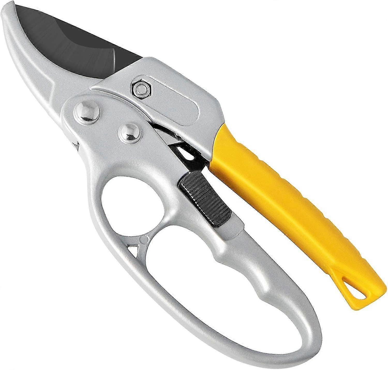 Ratchet Seeurs, Gardening Ratchet Scissors, Professional Garden Seeurs With Rubber Handle, For Cutting Stems And Branches, Suitable For Gardener