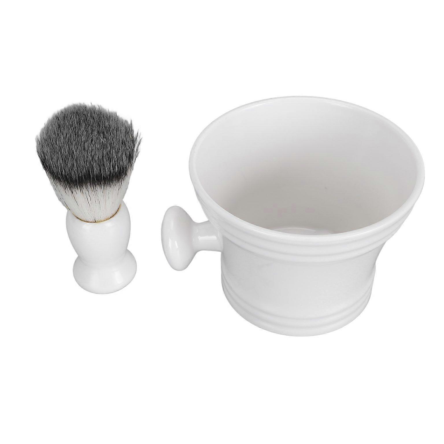 Men's Beard Foaming Brush Set with Soap Bowl - Complete Grooming Kit