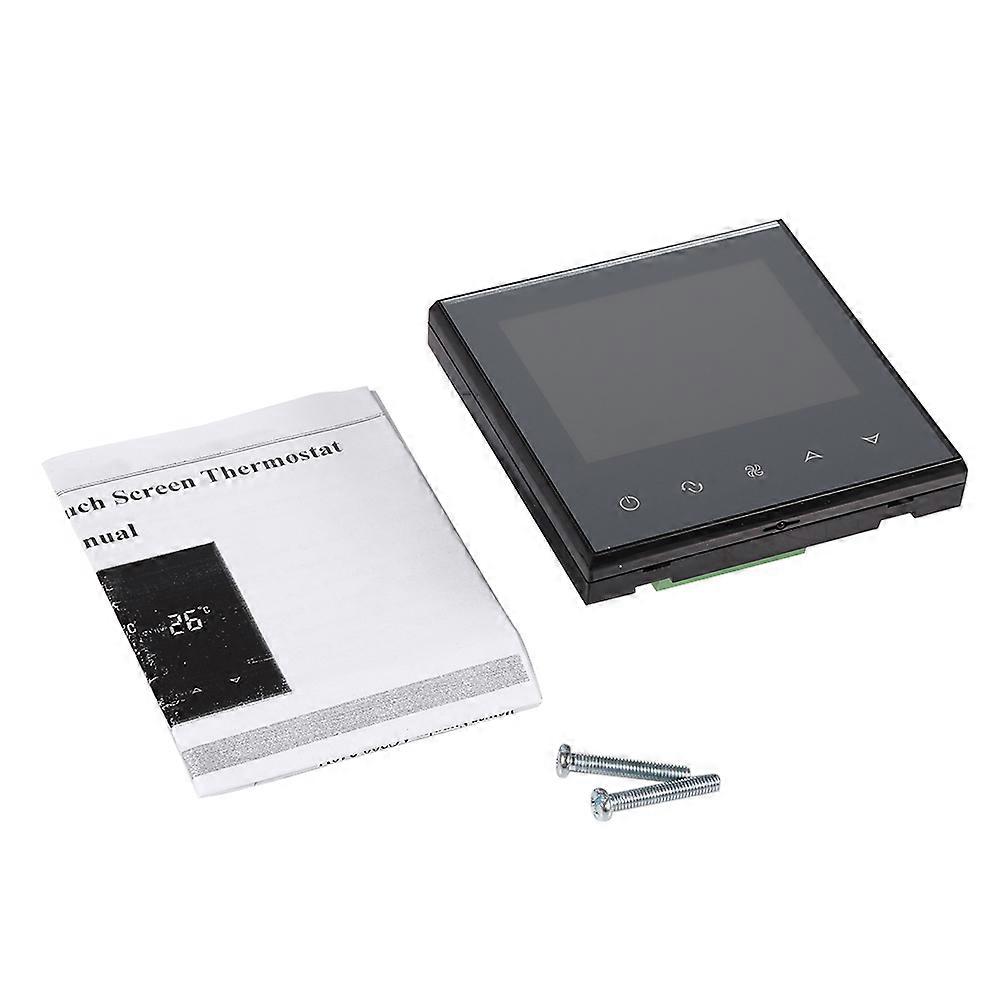 Digitaler Touchscreen LCD-Display Thermostat Intelligenter Temperaturregler Schwarz Heimgebrauch