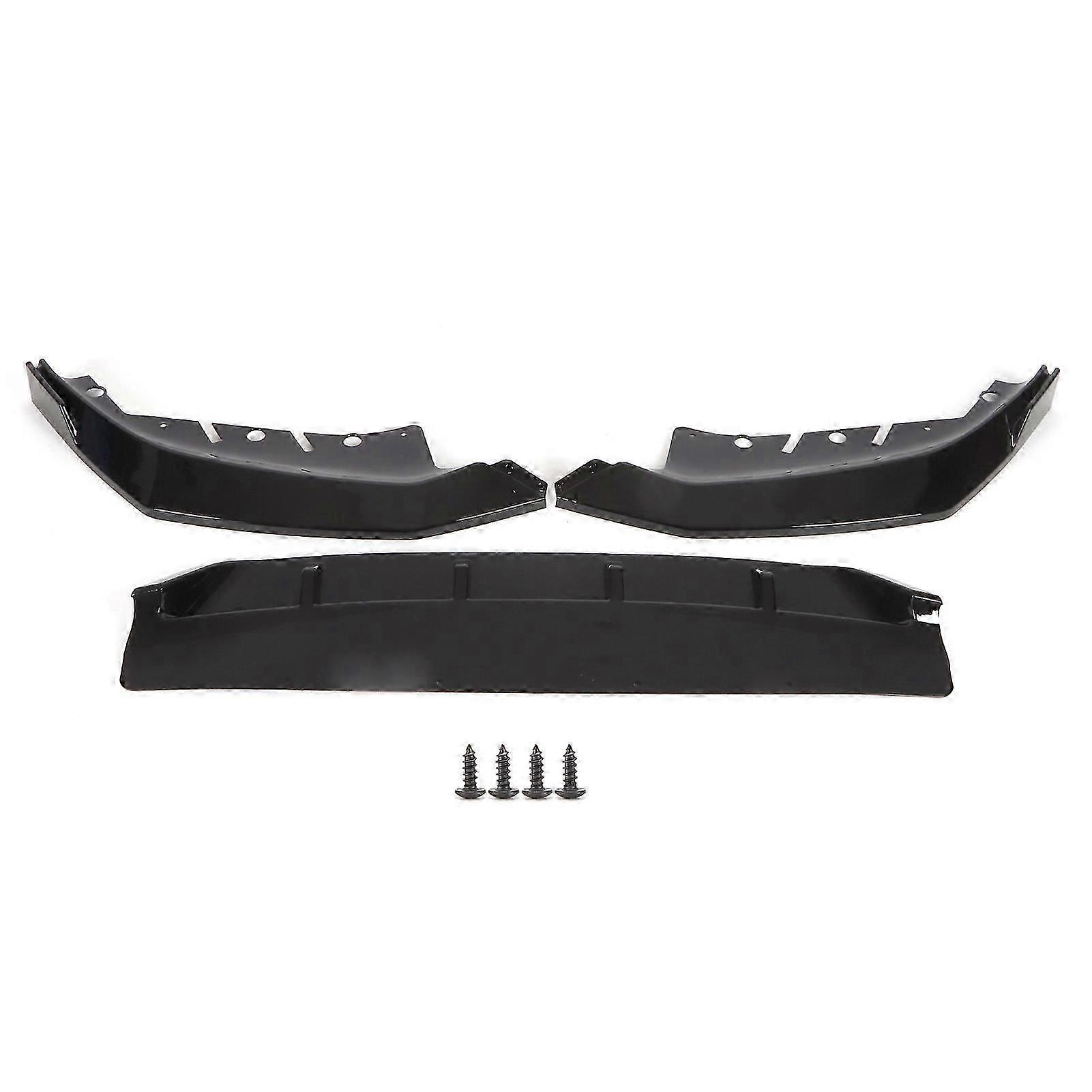 3pcs Front Bumper Lip Splitter Spoiler Mp Style Glossy Black Replacement For 4series G22 2020+