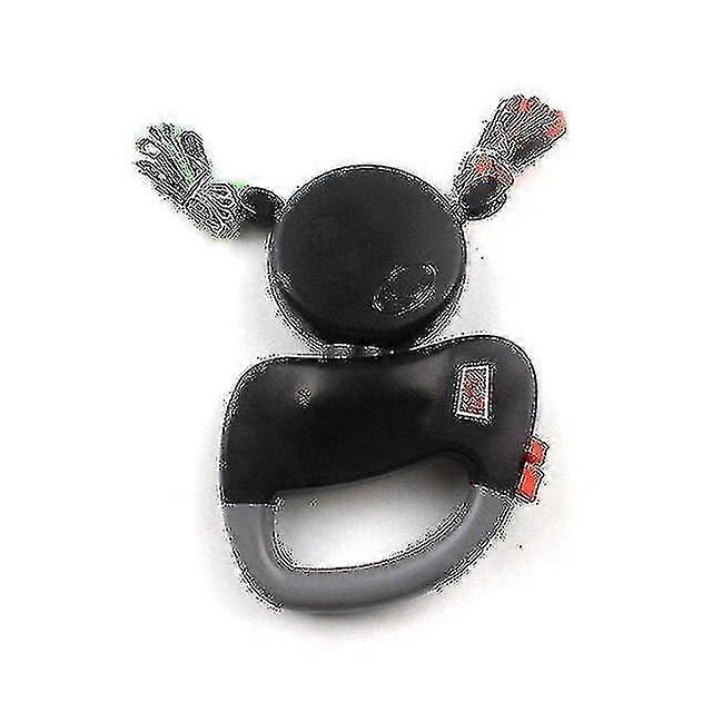Double-headed pet leash, automatic retractable dog leash, double-headed dog leash (black)