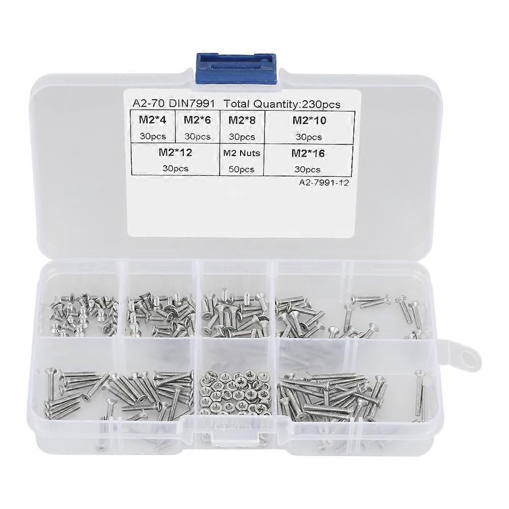 Stainless Steel Hex Socket Machine Screws Corrosion-Resistant Assortment Kit