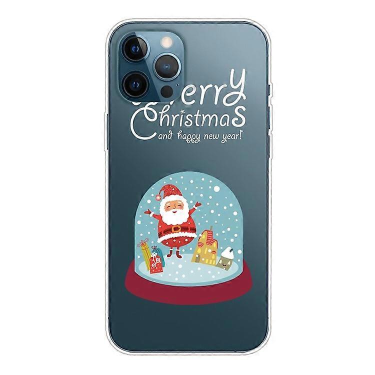 Compatible For iPhone 16 Pro Case Christmas Pattern Printing Soft TPU Phone Cover