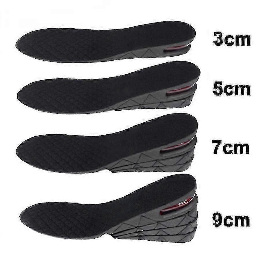 Height Increase Insole Invisible Heightening Template Air Cushion Shoe Inserts Variable Height Insoles Adjustable Cut Foot Pad f54