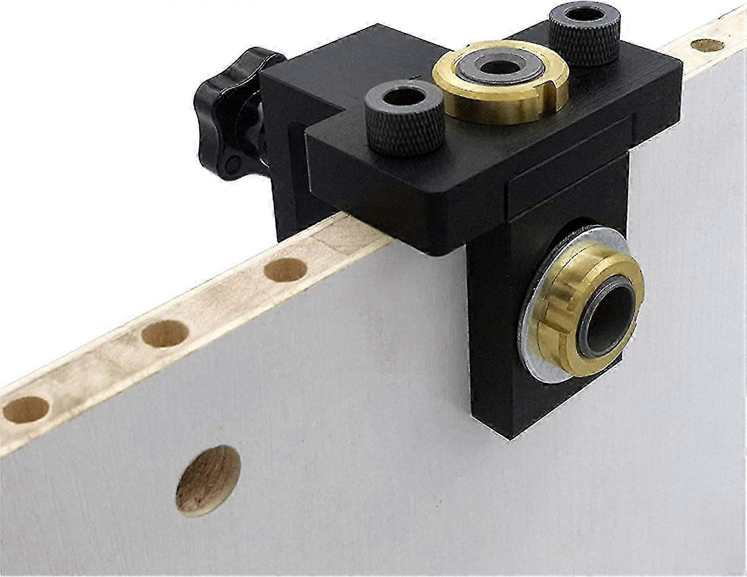 8/10/15mm Pocket Drilling Jig Kit, 3 In 1 Woodworking Jig Kit With Adjustable Locating Clip, Drill Guide, Awl, Woodworking Tools f26