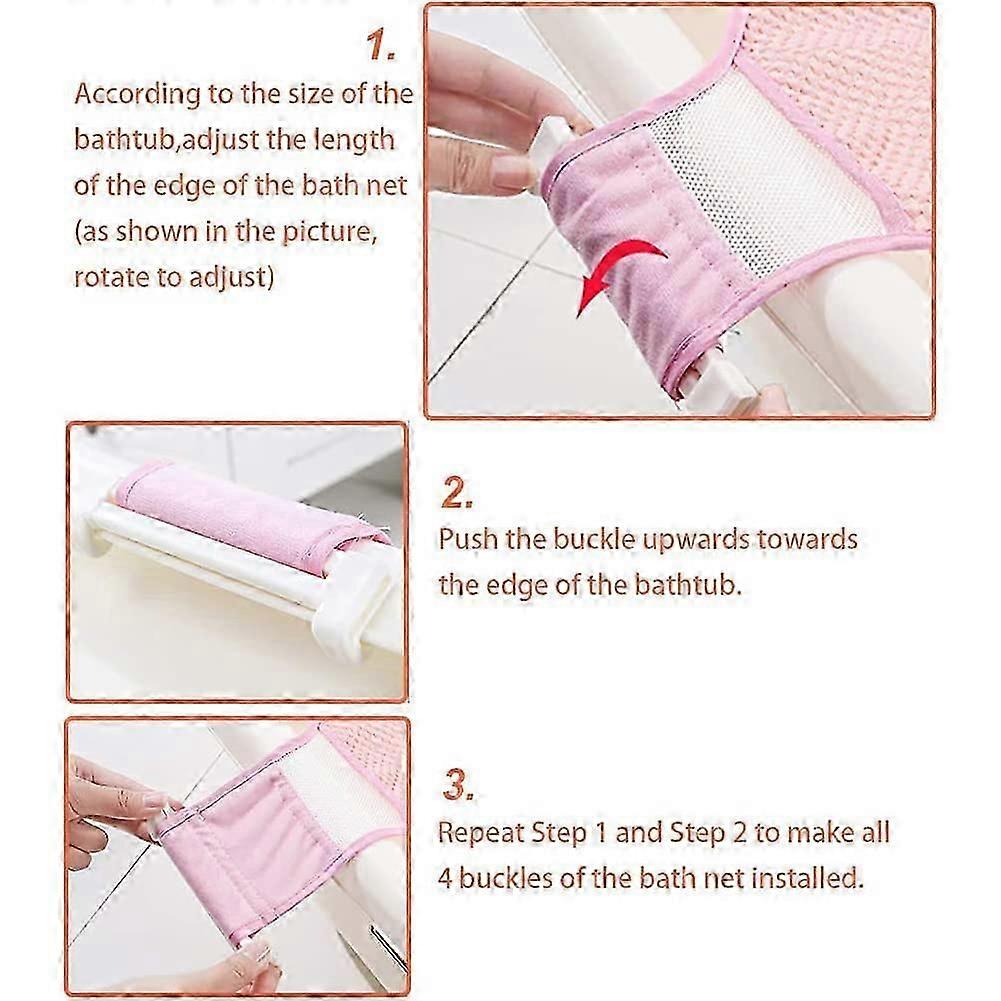 Baby Foldable Bath Net,Baby Cross Shape Bath, uitable for Bathing Babies Aged 0 to 8 Months