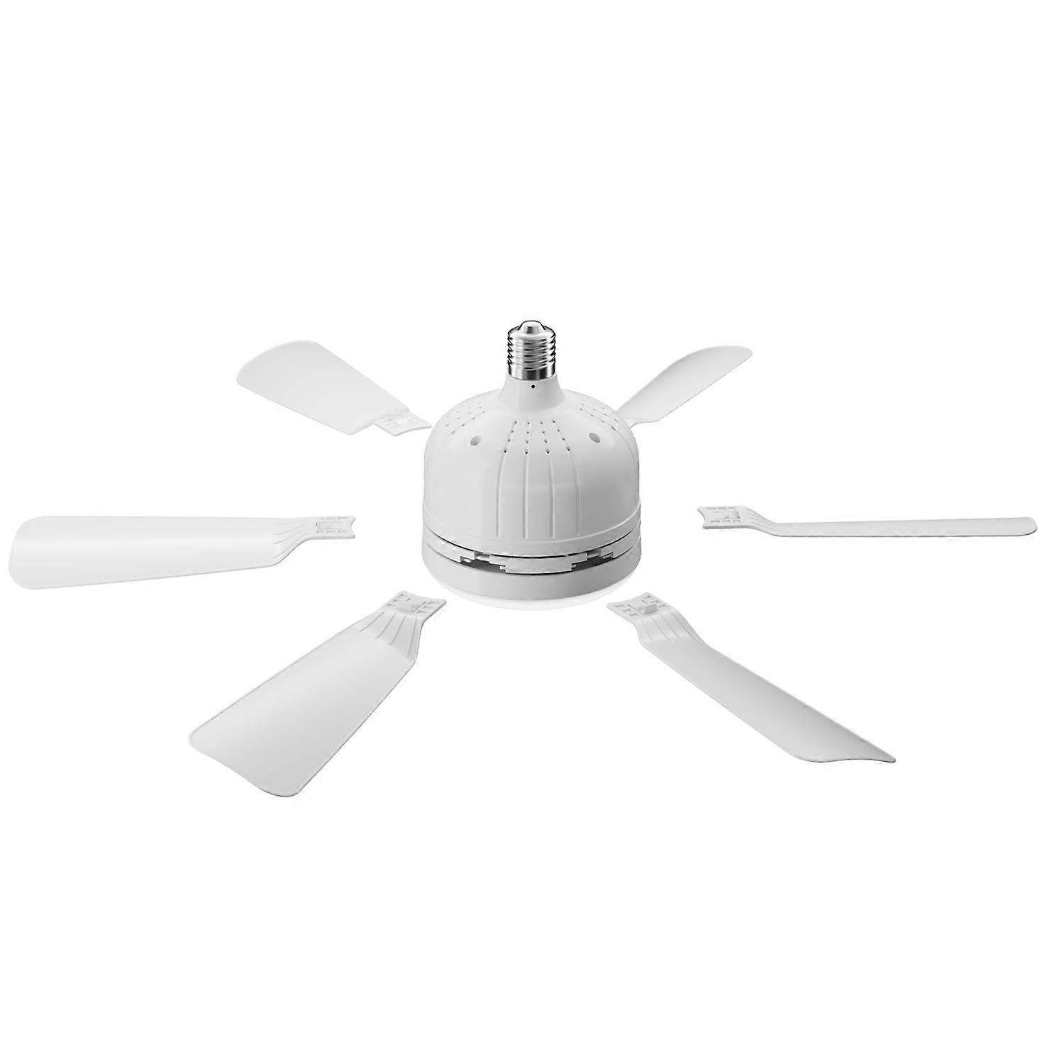 Silent Removable Fan Blade Fan Light Six Blade Fan Light 3000K-6500K Color Temperature Adjustable Wi