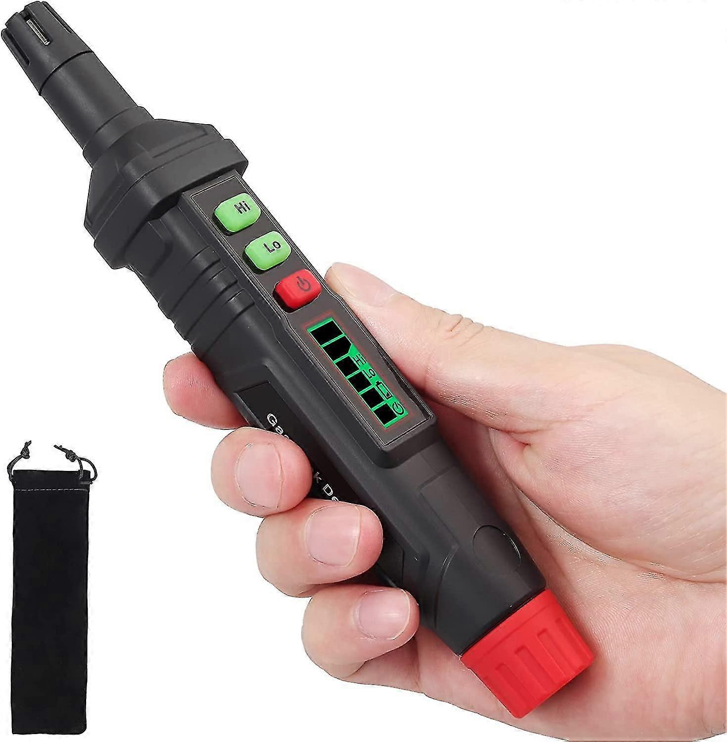 Portable Gas Leak Detector, High Sensitivity Natural Gas Sniffer with Colorful LCD Display, ble & Visual Alarm, Locates LPG, LNG, Methane, Butane