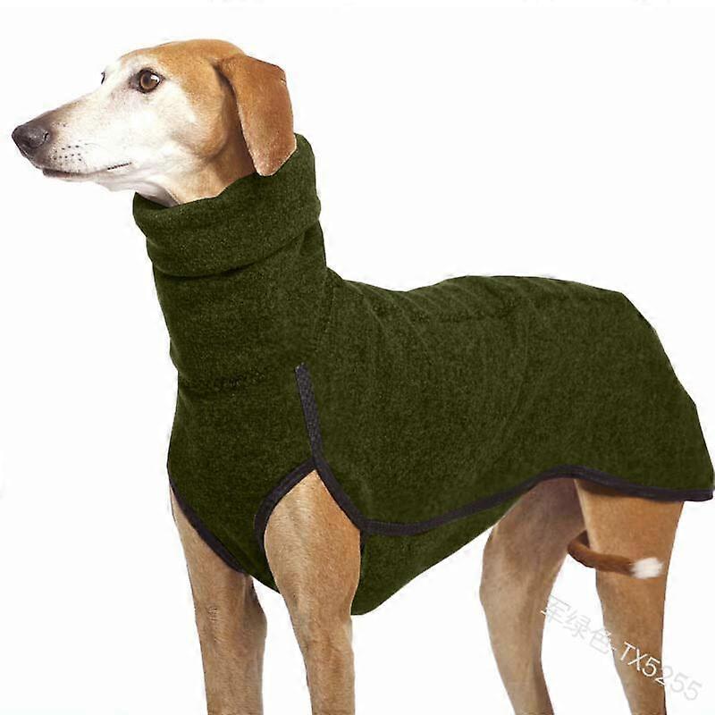 Elastic Dog Sweaters High Collar Winter Jacket Greyhound Hunter Outfit Coat Soft Medium Big Dogs Clothing