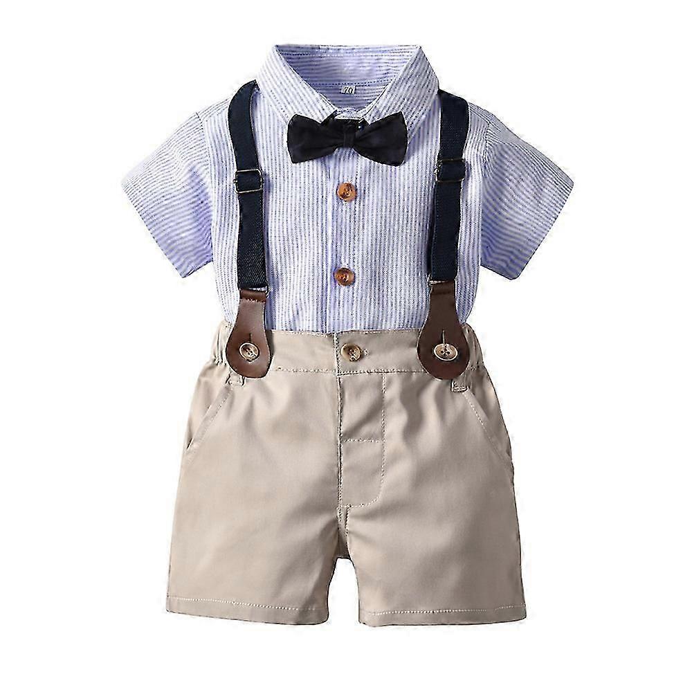 New summer boy gentleman suit overalls