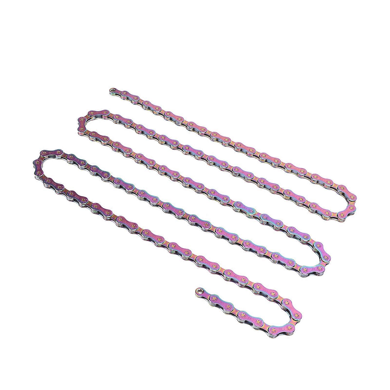11Speed Bicycle Chain Fully Plated Rustproof Colorful 11 Speed Bicycle Chain for Mountain Bikes