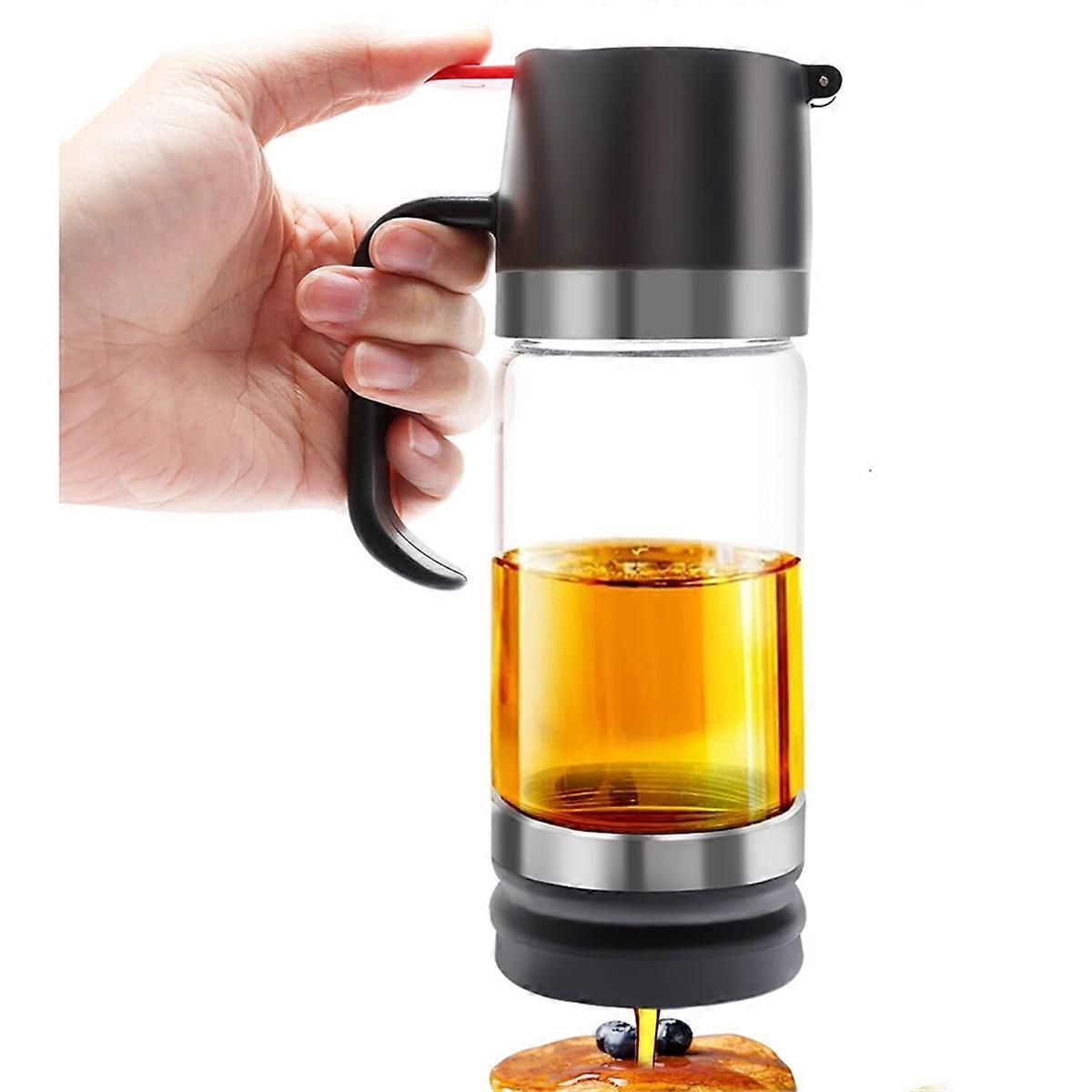 12 OZ Glass Honey Dispenser,Honey Pot with Handle,Honey Dispenser