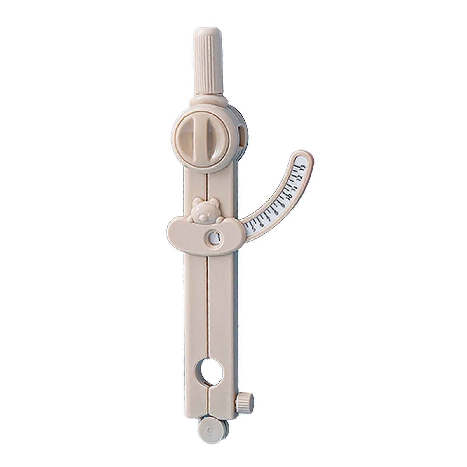 Professional Wing Drawing Circle Tool with Scale, Adjustable Drawing Circle Tool with Lockable Wing Divider  khaki