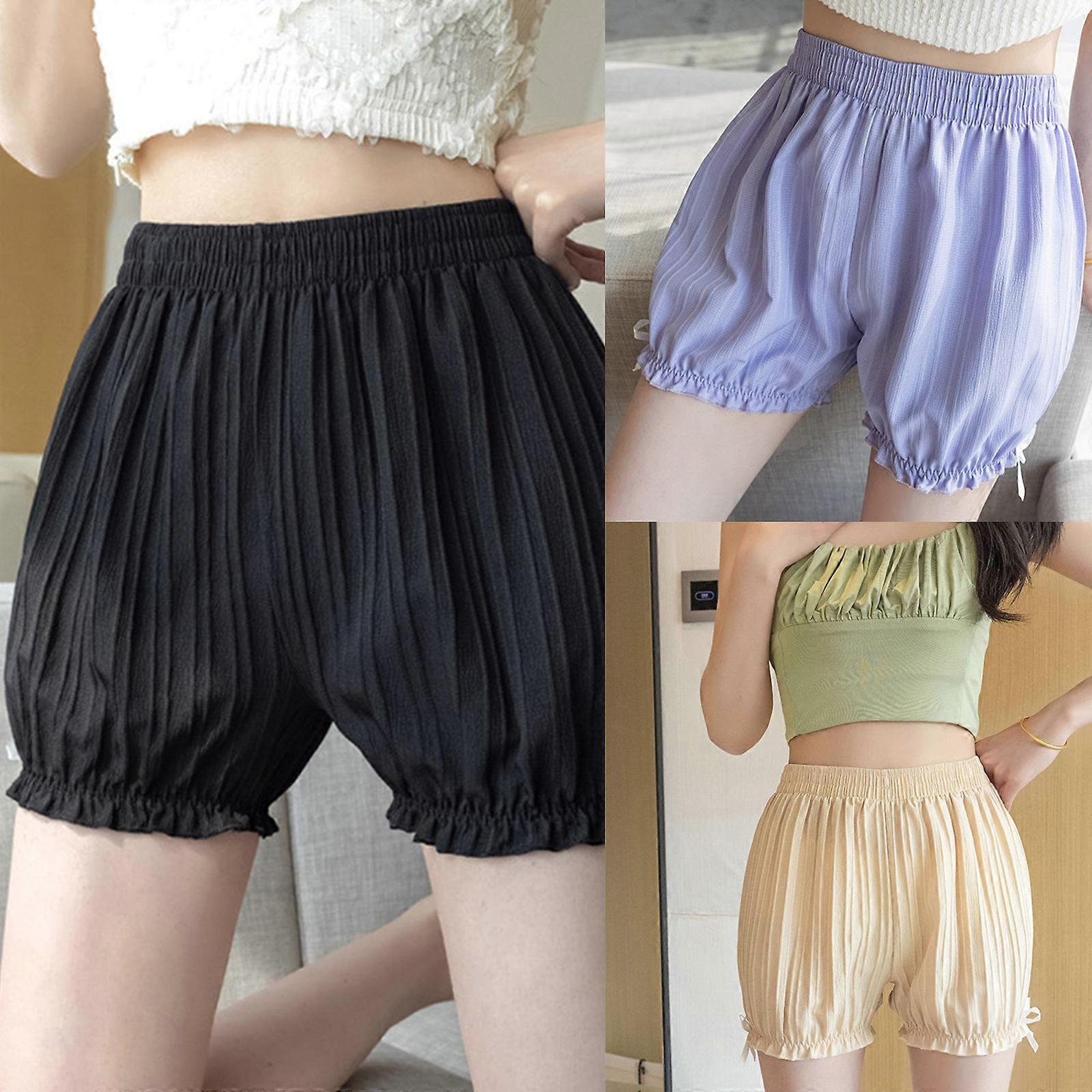 Womens Sexy Lace Pumpkin Pants Bloomers Shorts, Casual Elastic