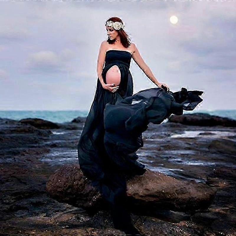 Pregnancy Photo Shoot Dress - Off-Shoulder Lace Maternity Gown | Fruugo DK