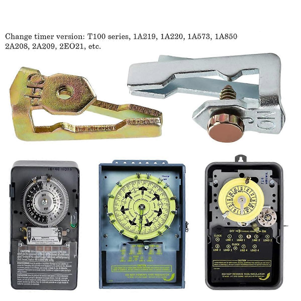 Time Switch Trippers Replacement 2 Pack (4 ON / 4 Off / 8 Screws)