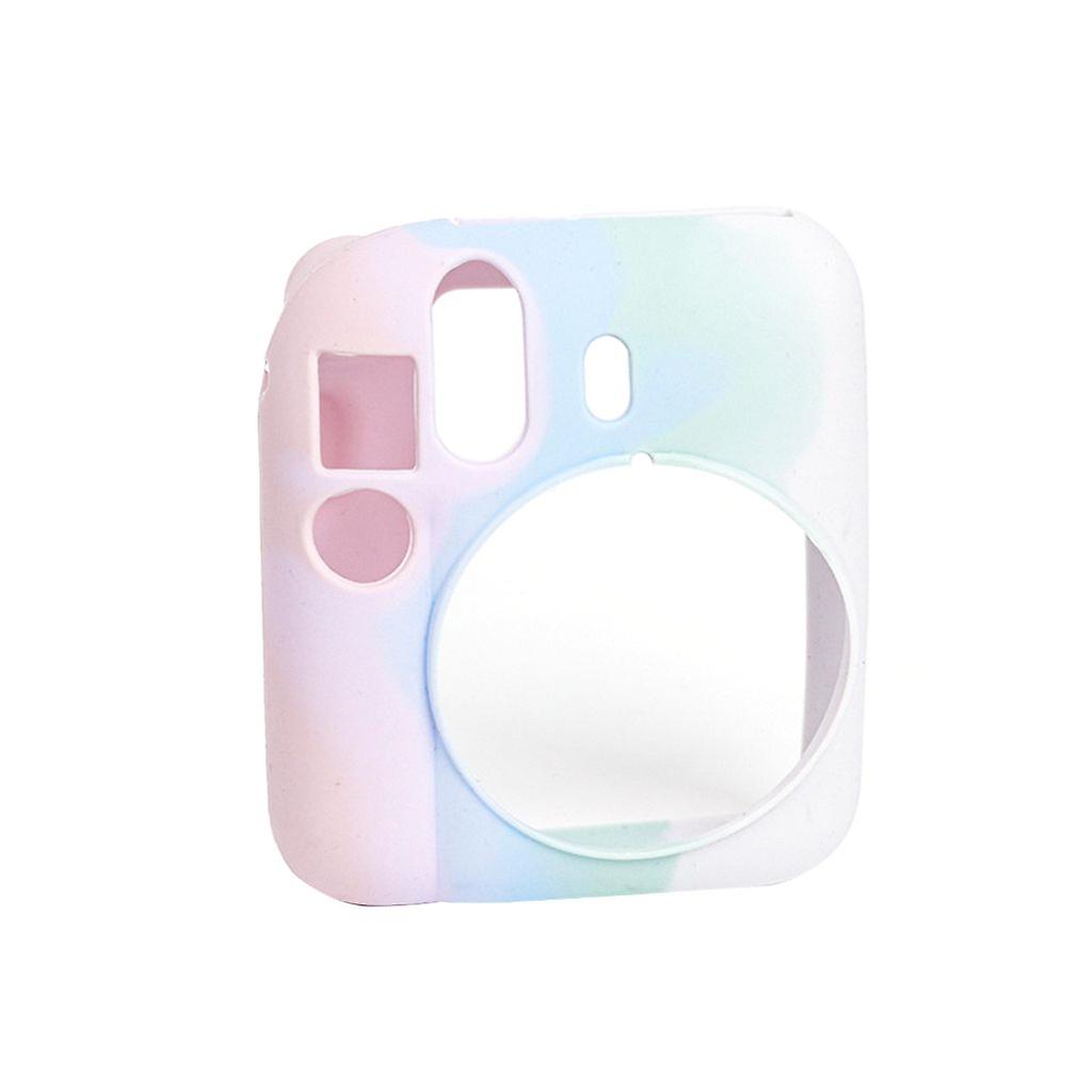 حامل حقيبة كاميرا محمولة حامل سيليكون لحالة الكاميرا Instax Mini 12