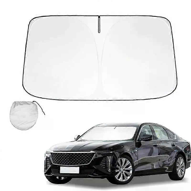 Windshield Sun Shade For Cadillac CT6 Sunshade Sun Visor Protector Foldable Blocks UV Rays Keep Your Car Cooler