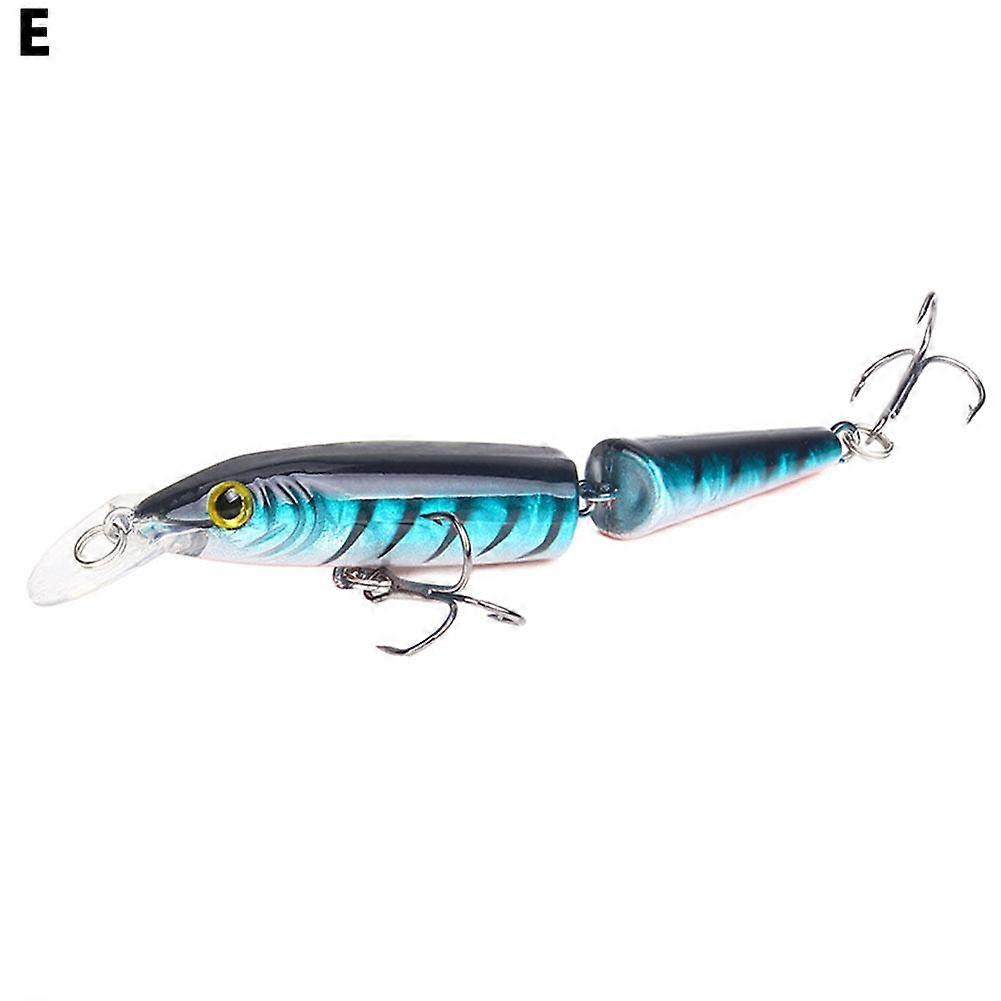 5#(E)$ AliExpress heißer Stil Köder zweiteiliger harter Köder Swing Simulation Minnow Köder harter Köder gefälschter Köder