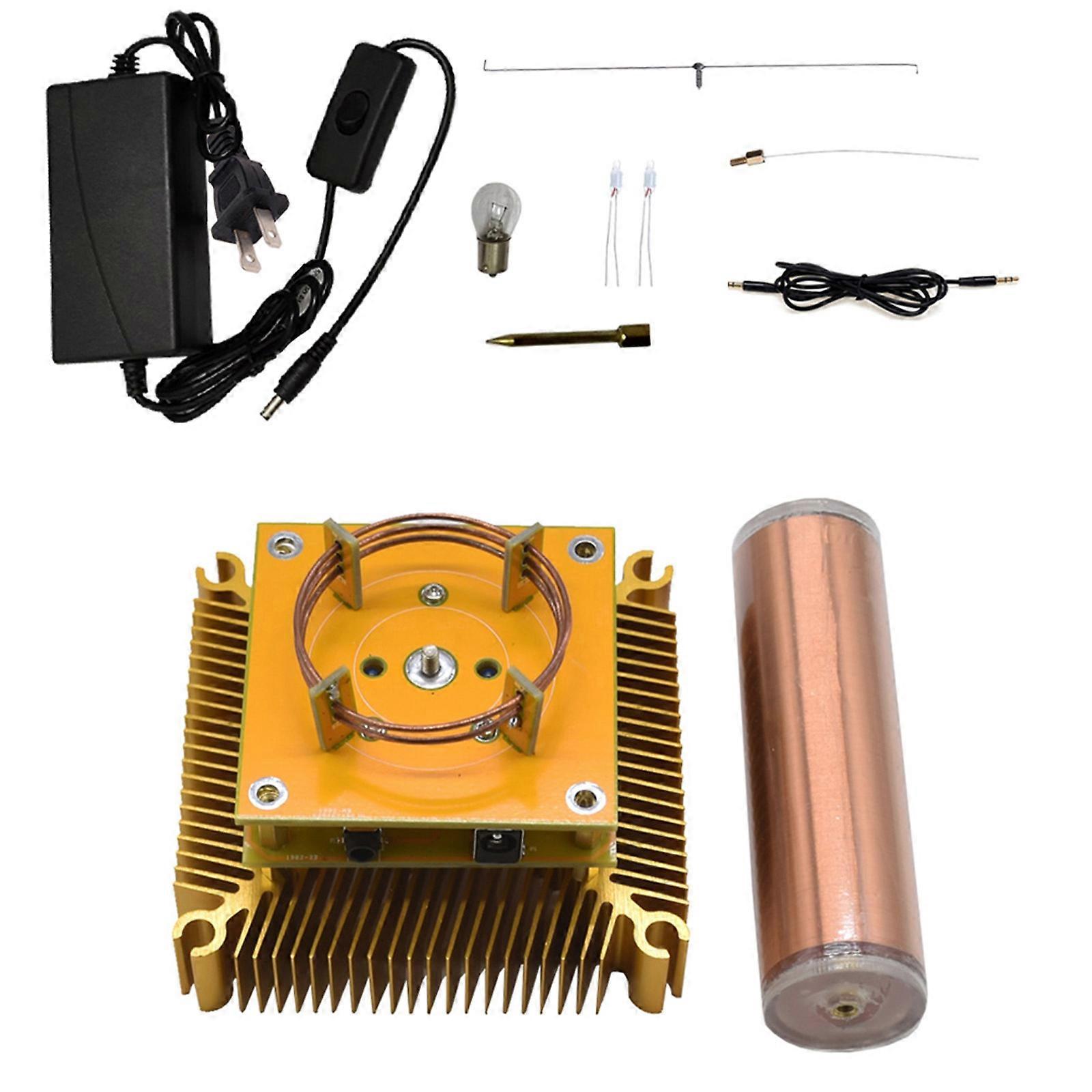 Coil Multi-functional Acrylic Base for Shell Arc Plasma Loudspeaker Wireless Transmission Experiment Desktop