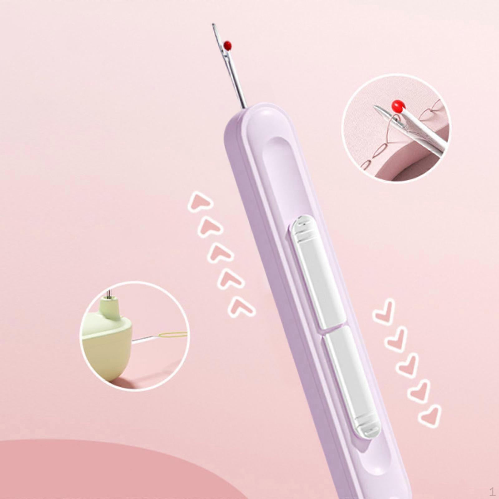 2 in 1 Threader Seam Ripper Hand Sewing Tool Lightweight Quilting Supplies Threading and Thread