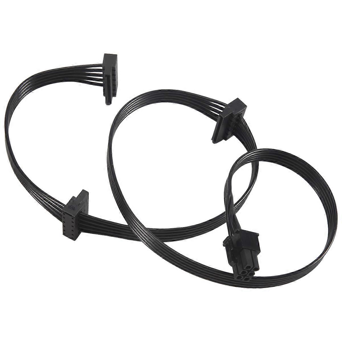 PCIe 6Pin Male to 3 SATA Power Supply Cable for Focus Plus FOCUS+ Series 850PX 750PX 650PX 550PX PSU