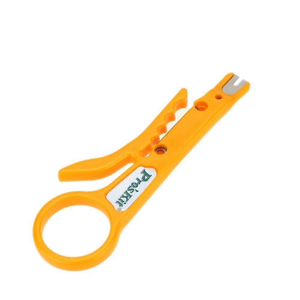 PROFSKIT 8PK-CT001 Mini Wire Stripper and Cable Cutter Tool, Small Size, Purple, Practical for Home and Professional Use