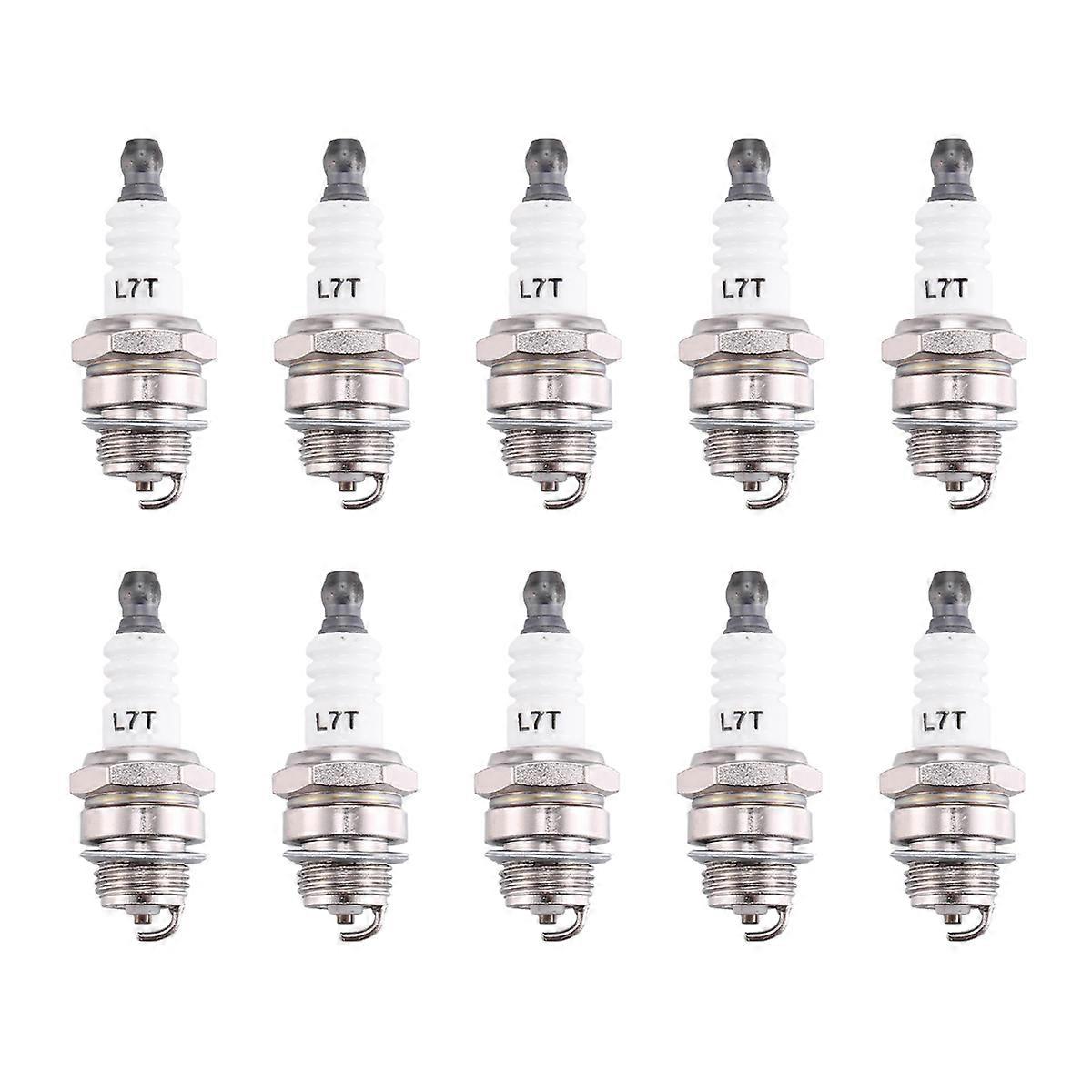 10Pcs Mini Lawn Mower Spark-Plug L7Tc Br2Lm 55Mmx22Mm