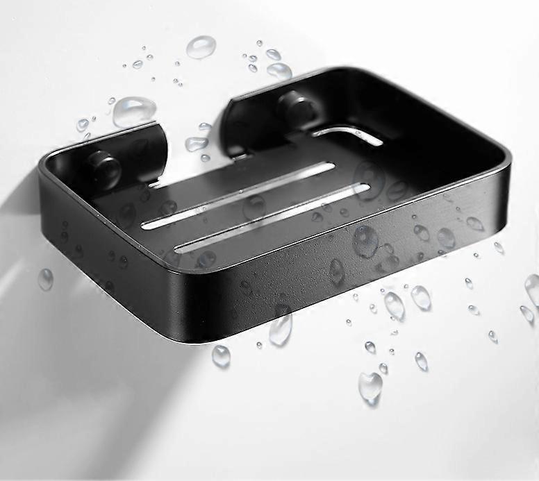 Shelf, rounded corner design, small wall-mounted shelf with strong bearing capacity and no punching (304 short black)