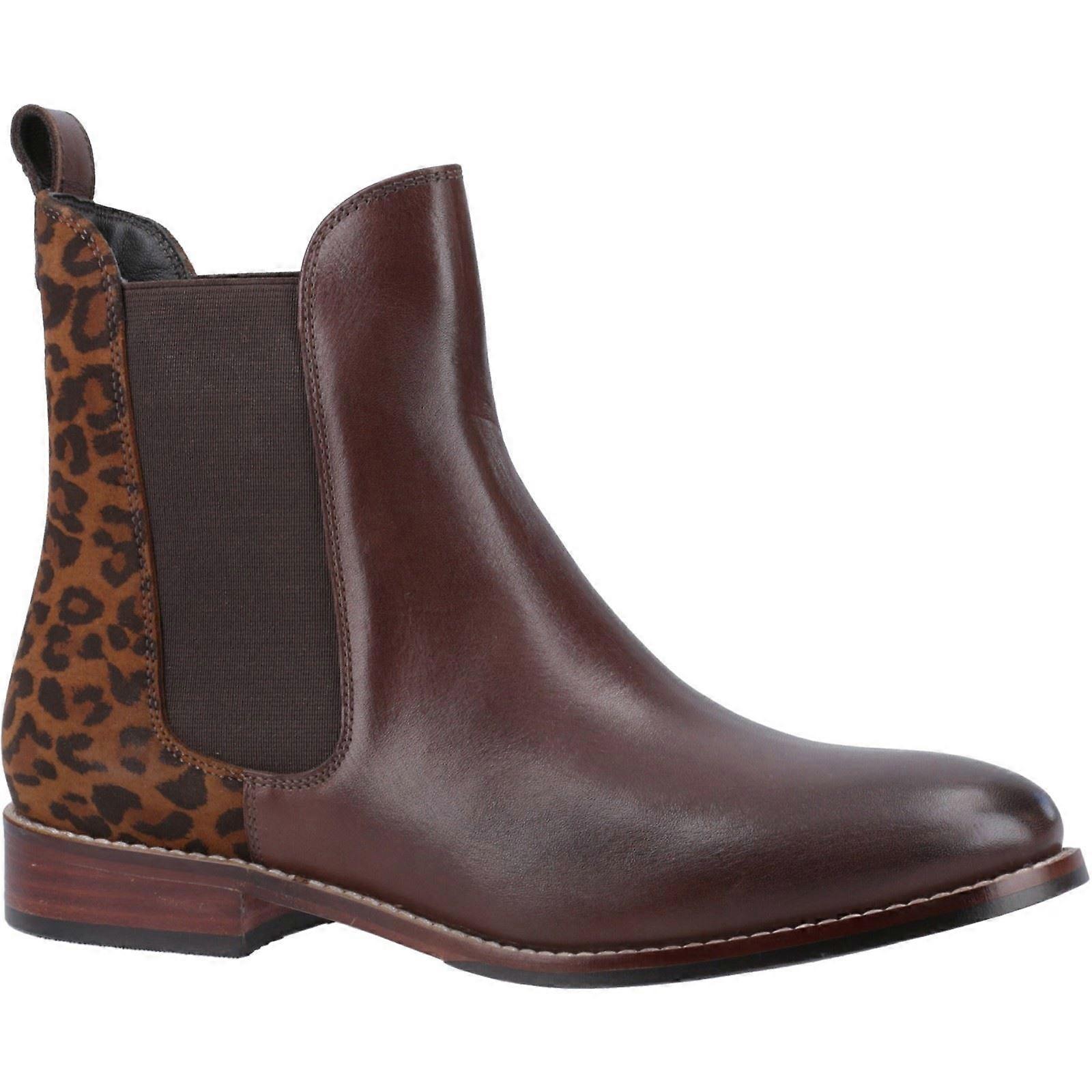 Hush Puppies Colette 棕色绒面革女靴