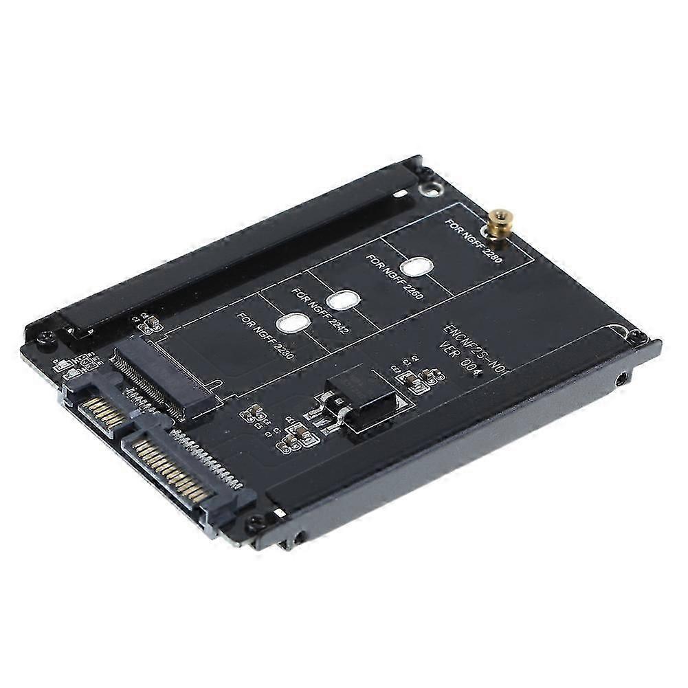 هيكل معدني أسود CY B + M مقبس 2 M.2 NGFF (SATA) SSD إلى 2.5 SATA محول ل 2230/2242/2260/2280mm m2 SSD
