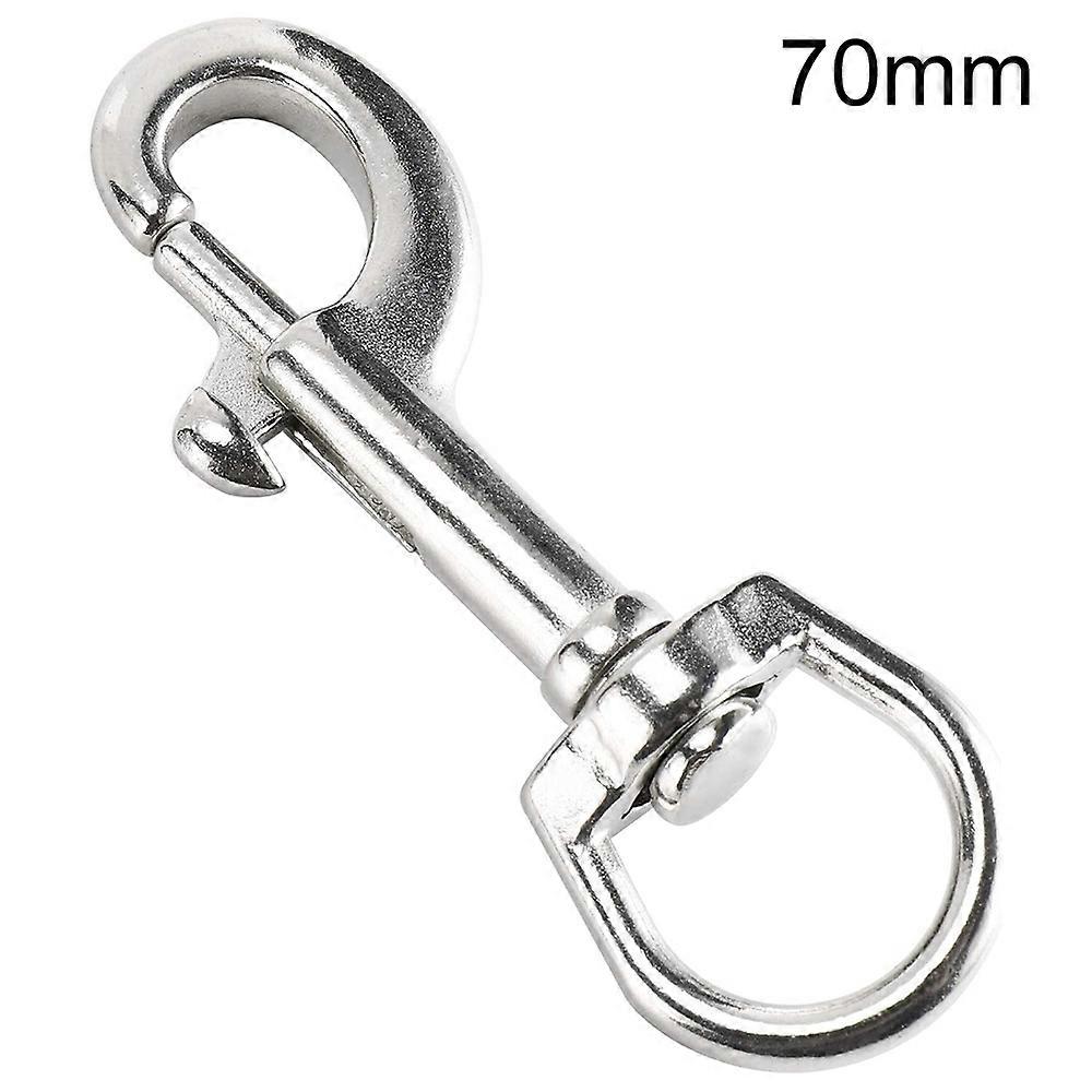 Stainless Steel Swivel Single Hook Pet Leash Hook, Specification: 70mm