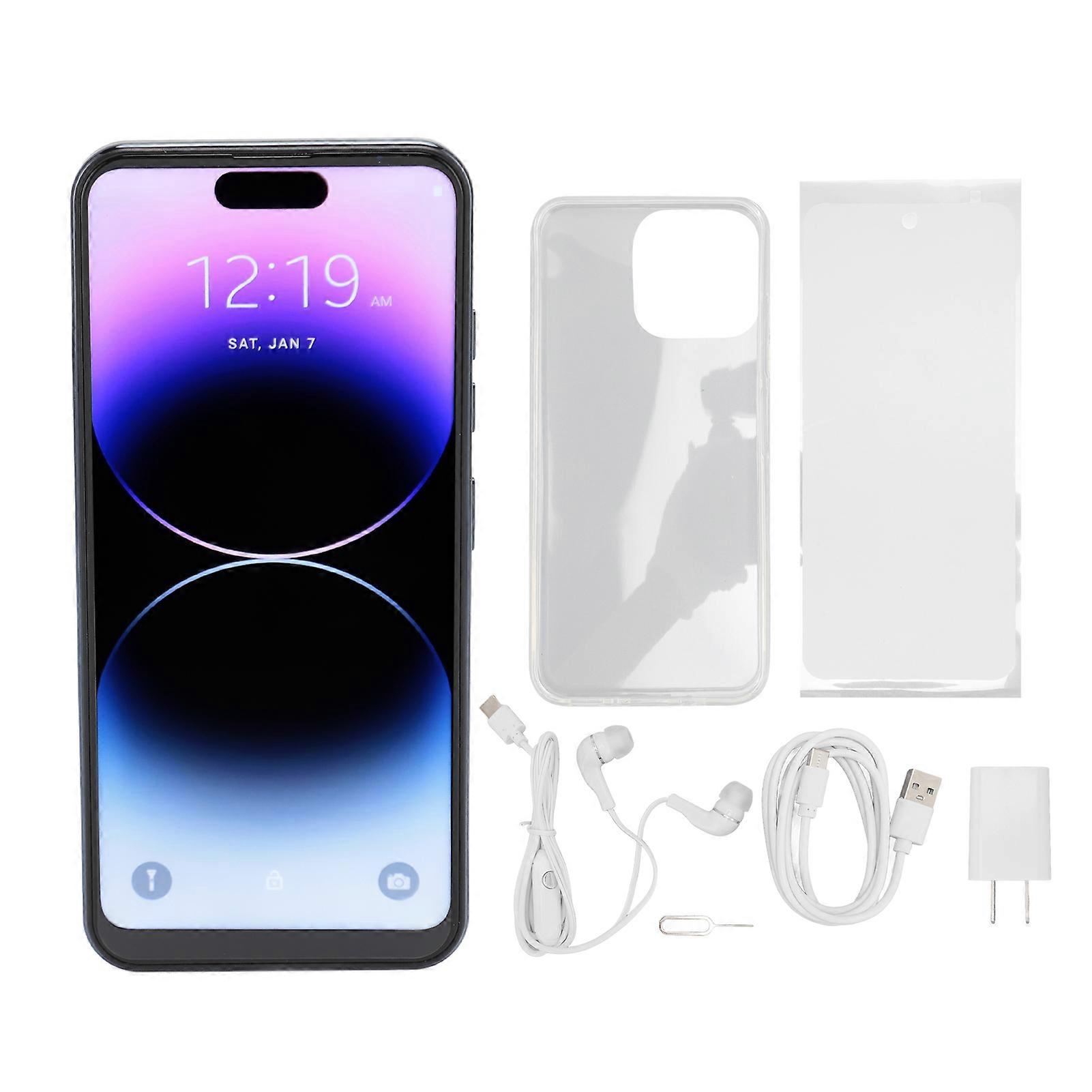 I15 Pro Max pour Android 13 6,6 pouces 4G 6 Go 128 Go Téléphone portable déverrouillé 8MP 24MP Double caméra 5GWIFI Smartphone