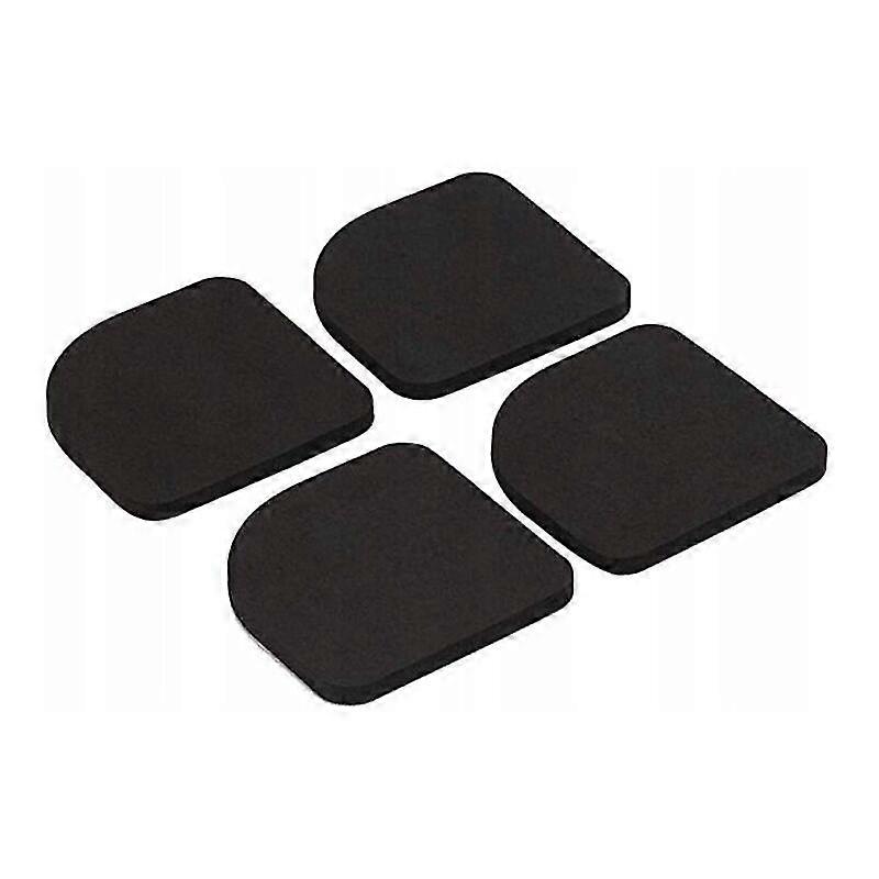Durable Black Washing Machine Base Mat with General Use Refrigerator and Dryer Adapters for Large Appliances