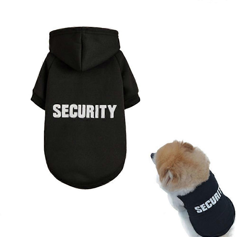 Pet sweater Pet clothes coat SECURITY printed security hoodie