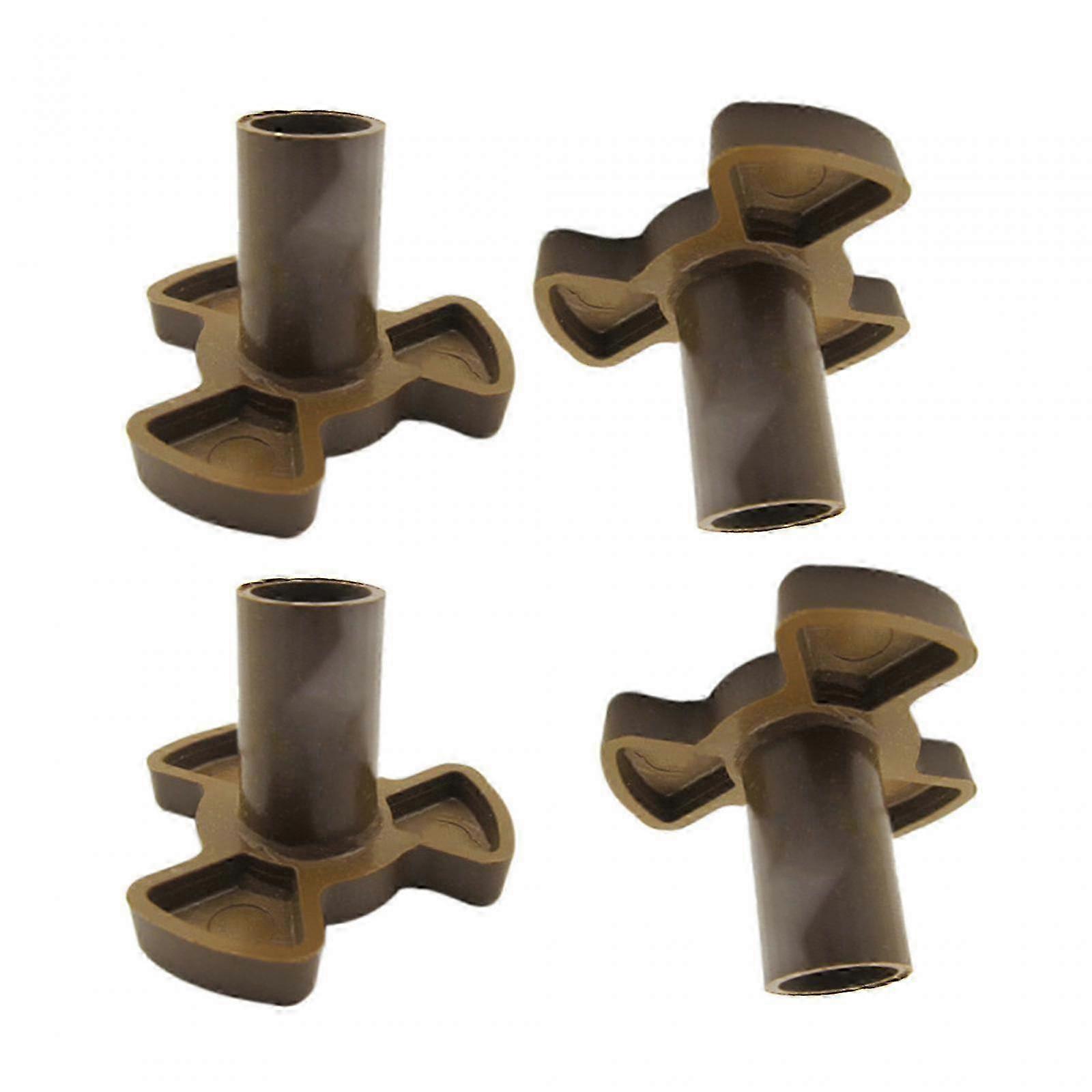 4 Pack Y-Type Turntable Coupler Bracket with Tray Shaft, Microwave Oven Replacement Part