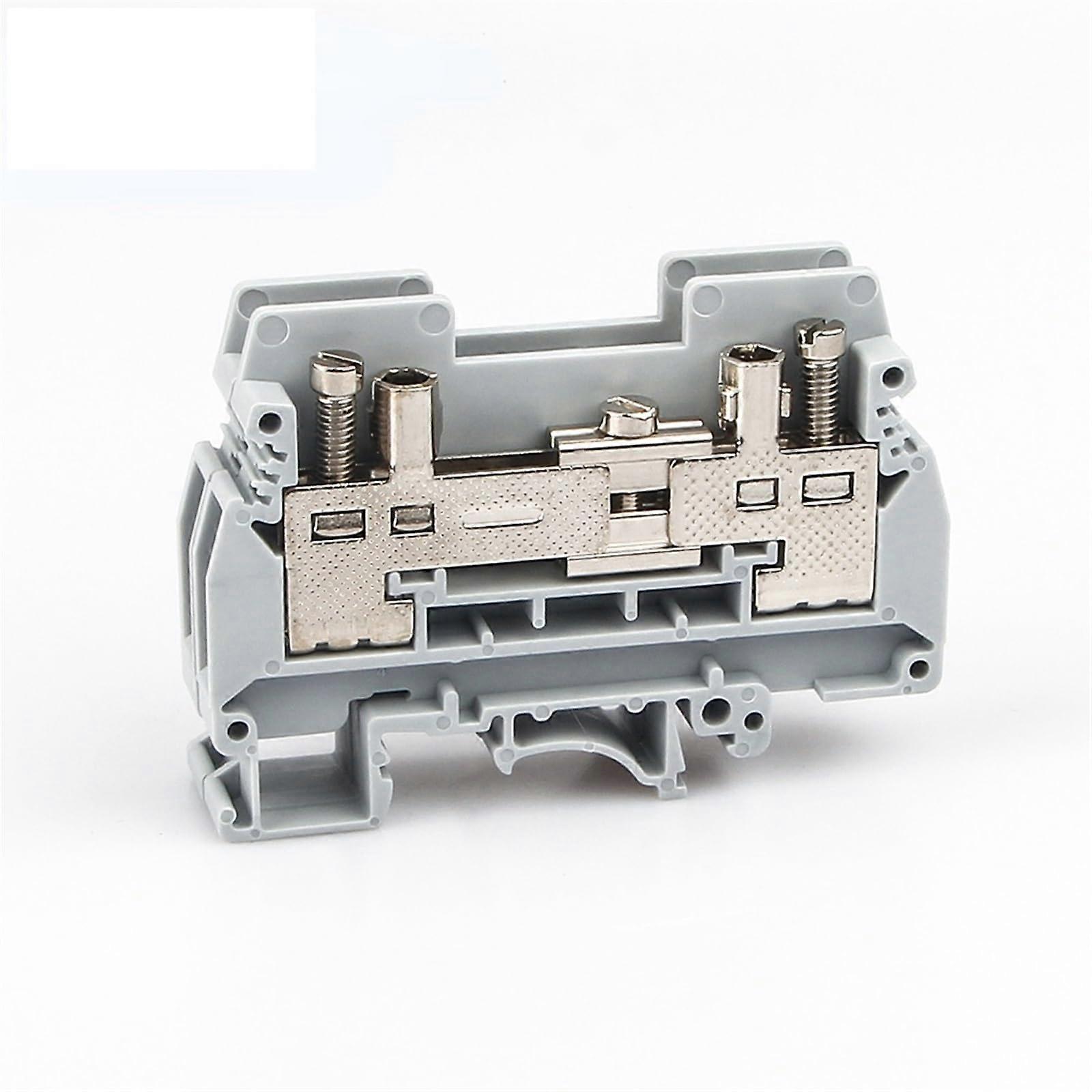 URTK/S 10Pcs Test Disconnect Terminal Block Connector, Din Rail Screw Connection, 10A 400V, Durable Insulation Material