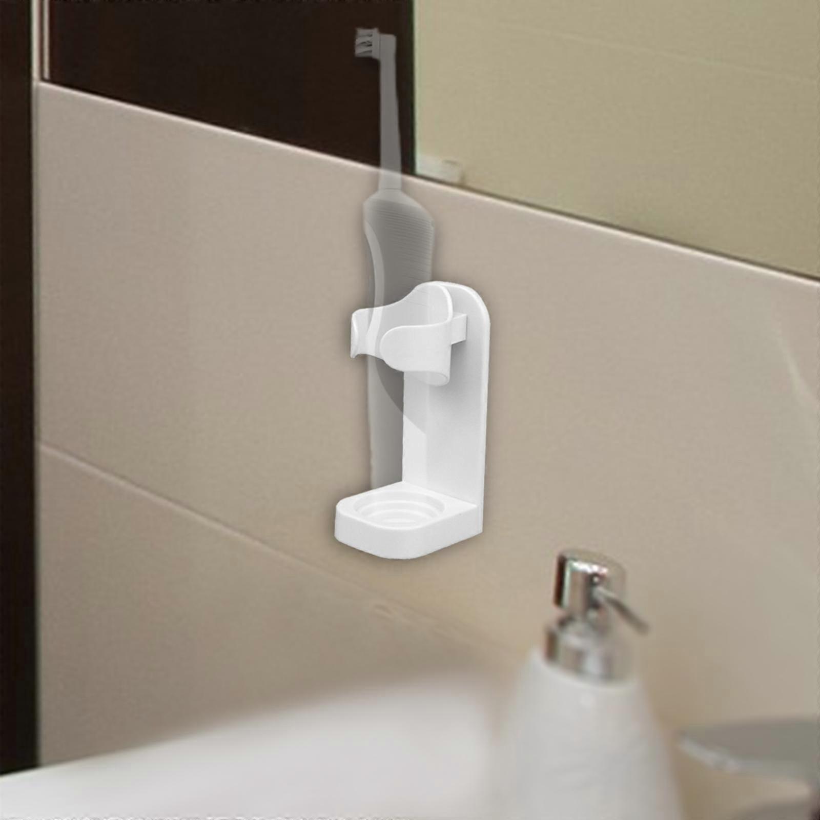 2 Toothbrush Holder Self Space Saving Organizer Dispenser Punch- Toothbrush