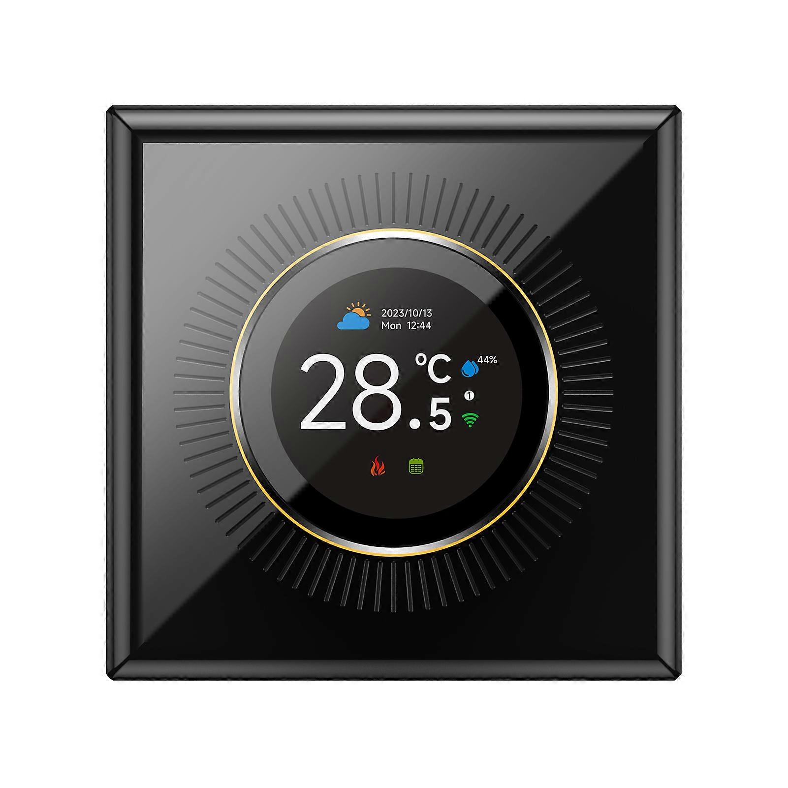 TUYA Smart Thermostat Home 1.32'' Screen WIFI Temperature Controller with 7 Ambient Lights for Water/Electric Floor/Gas Water Boiler Heating