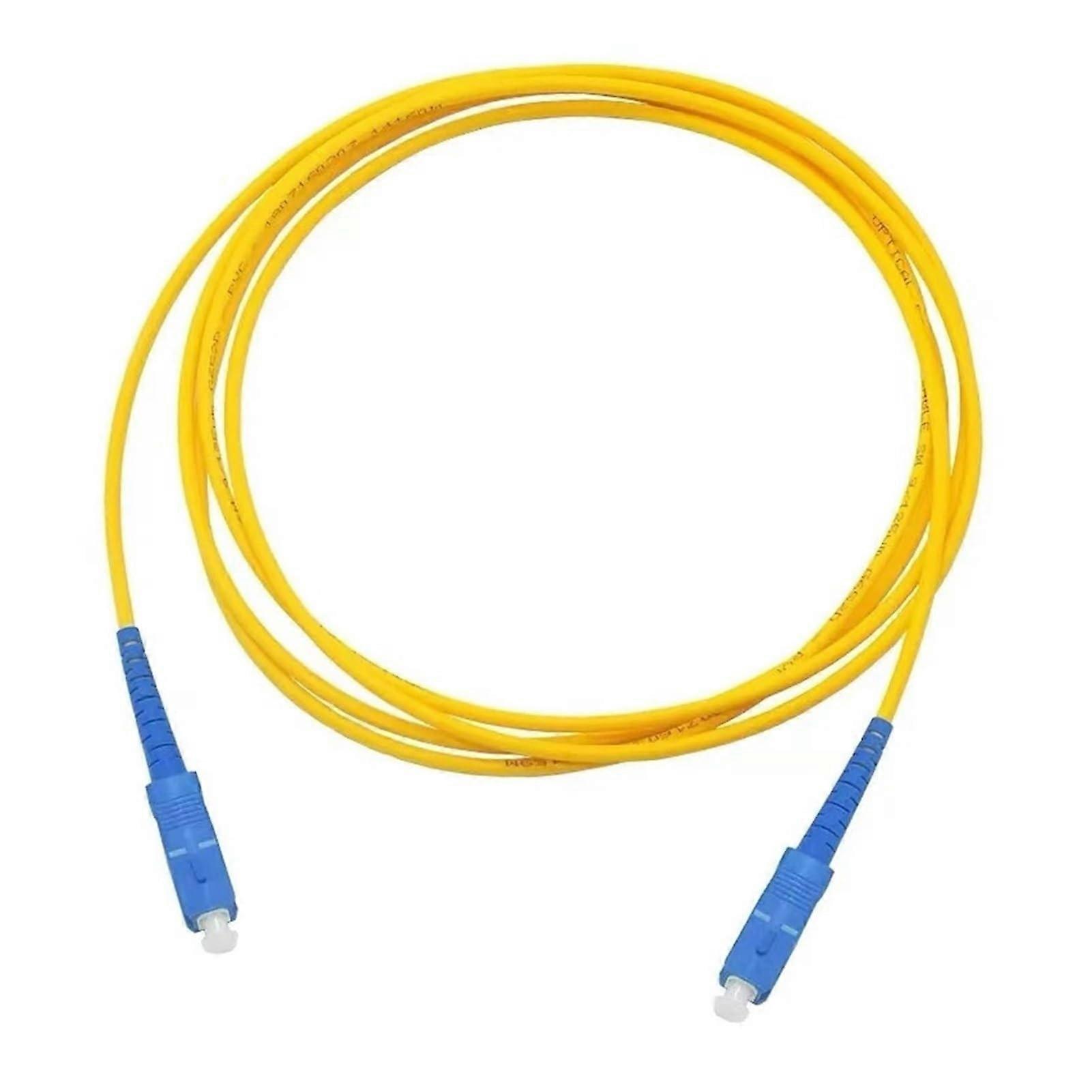 SC-ST Optical Fiber Jumper Patchcord 10pcs Singlemode 5m Extension Cable FTTH Compatible with SC ST Connectors