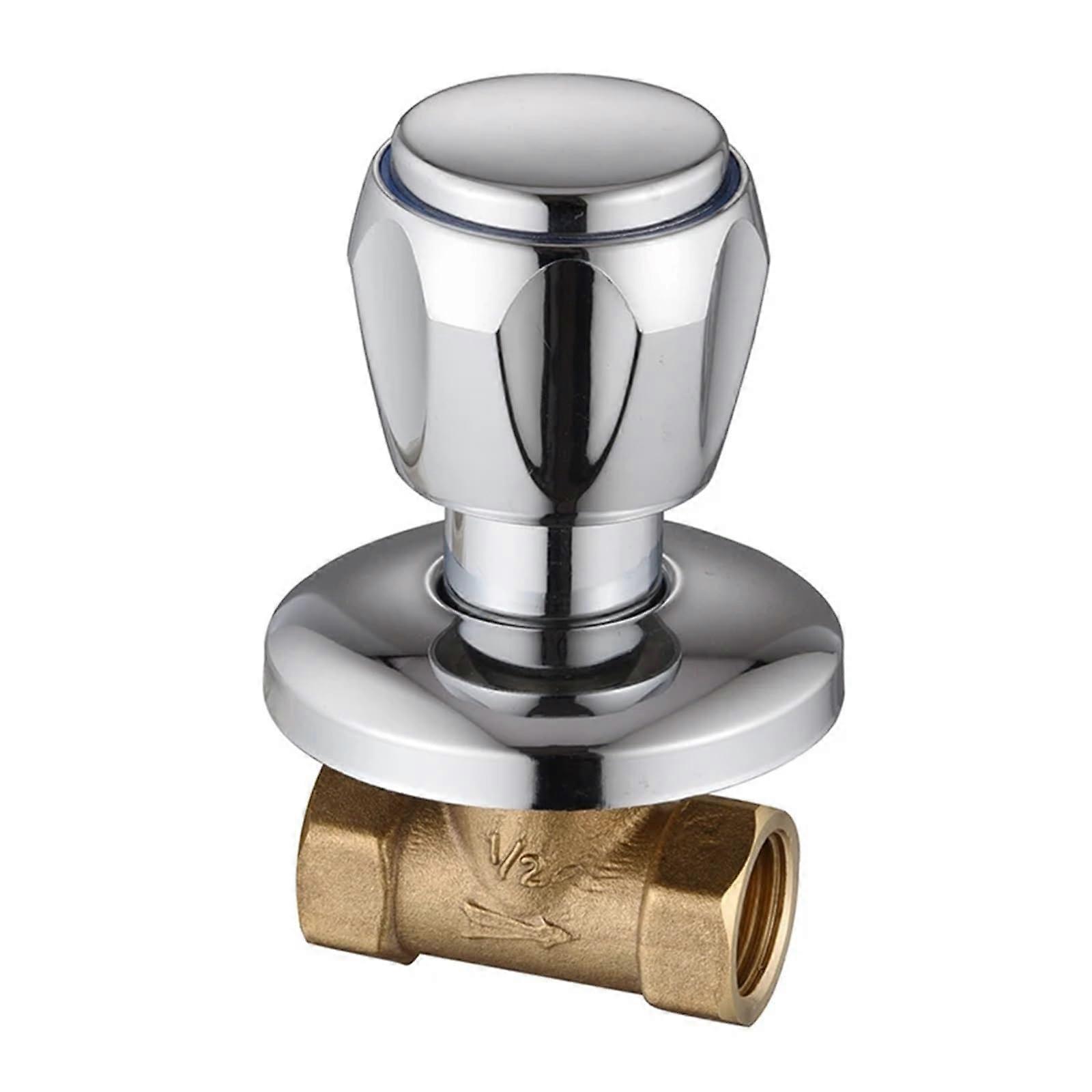 1Pcs G1/2' Copper Water Valve Faucet For Shower Room Single Handle Concealed Angle Valve Accessory