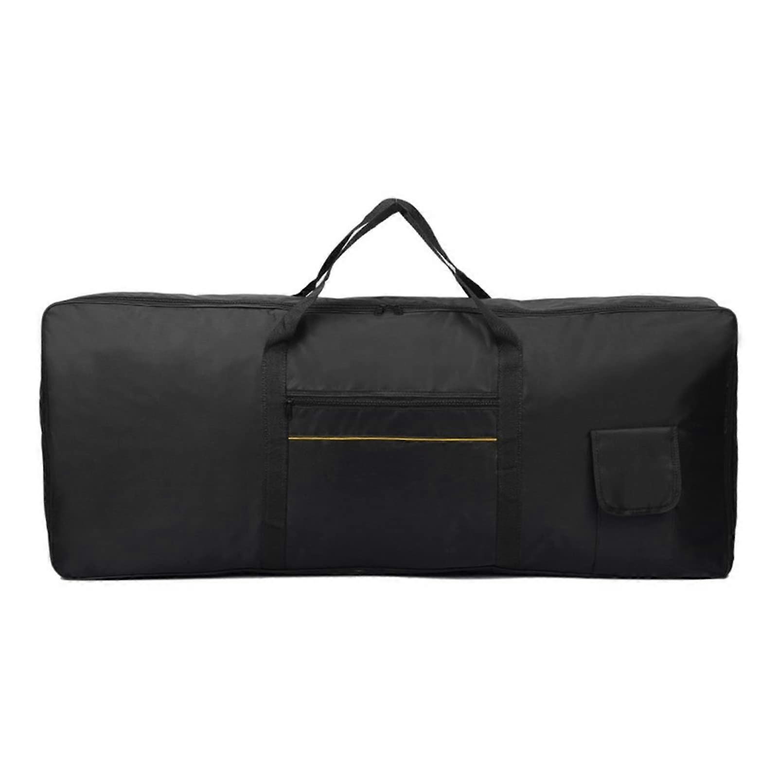 Electronic Organ Piano Cover Case - Padded Keyboard Bag for 61 Keys - Waterproof, Anti-Shock, Portable, Black