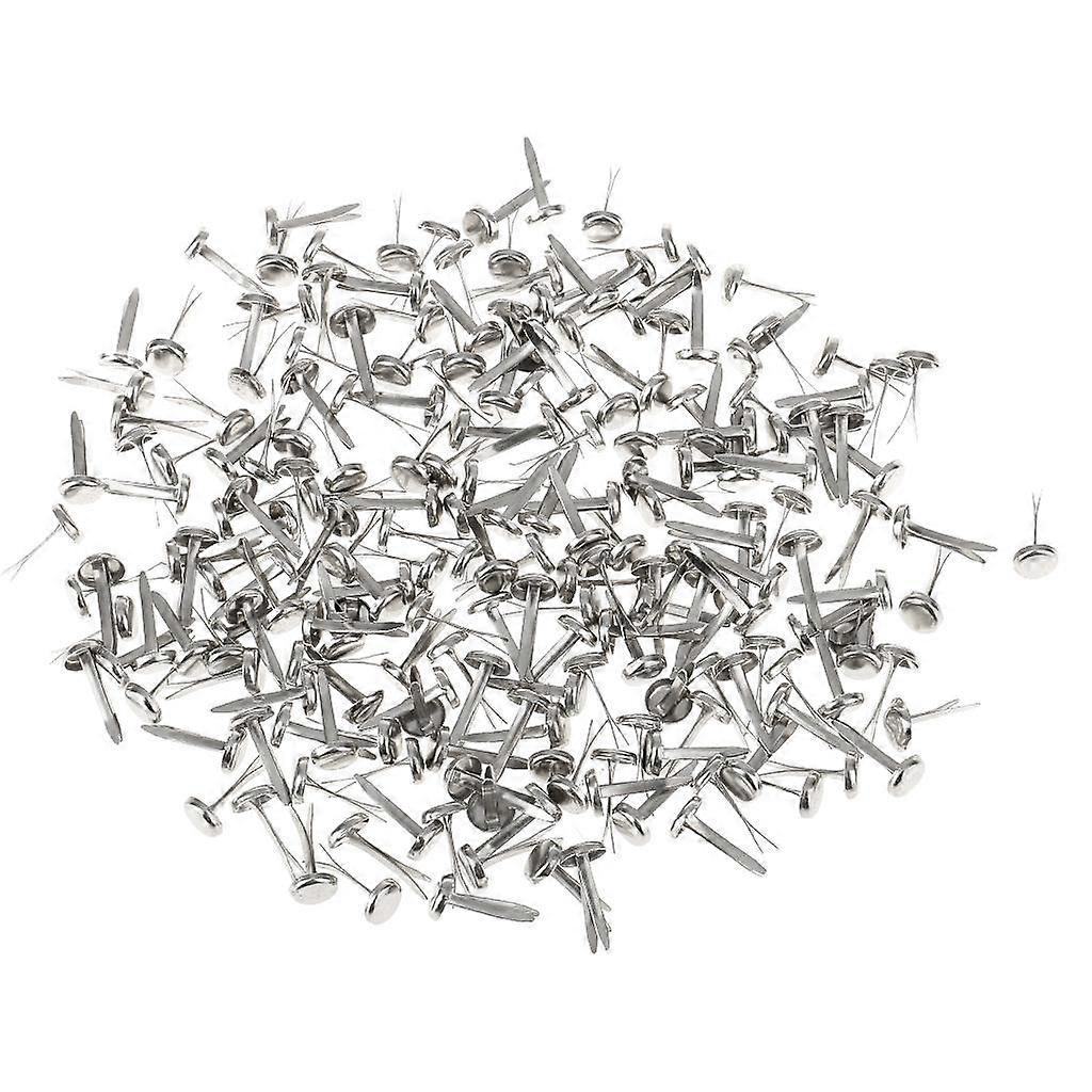 400pcs Silver Split Pins Brads Paper Fasteners Scrapbooking Embellishments