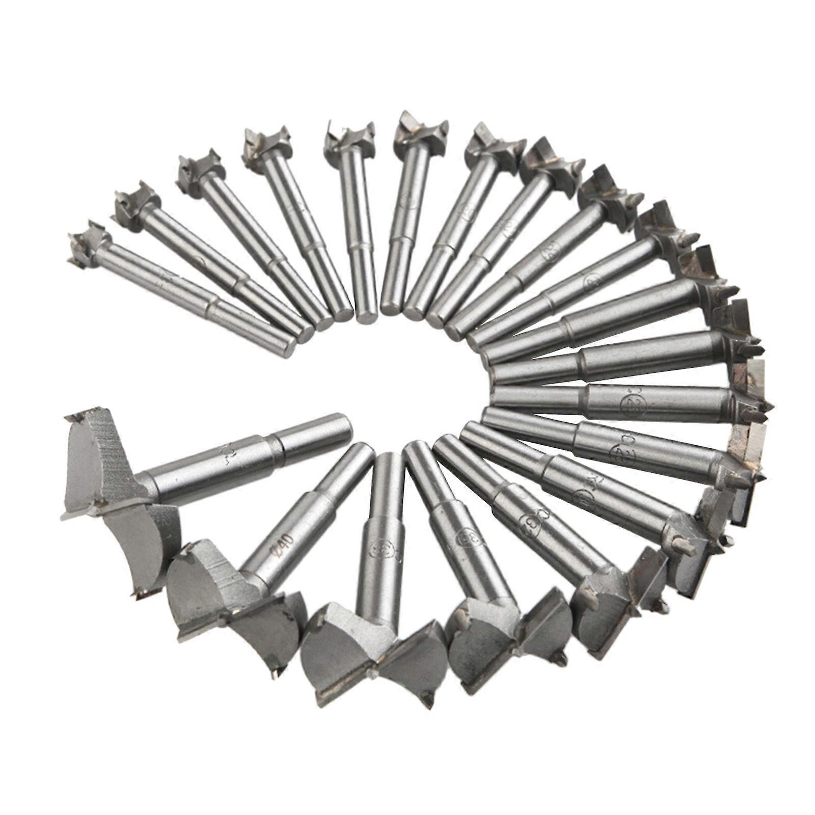 20pcs/set 14-50mm Forstner Drill Bits Woodworking Self Centering Hole Saw Cutter