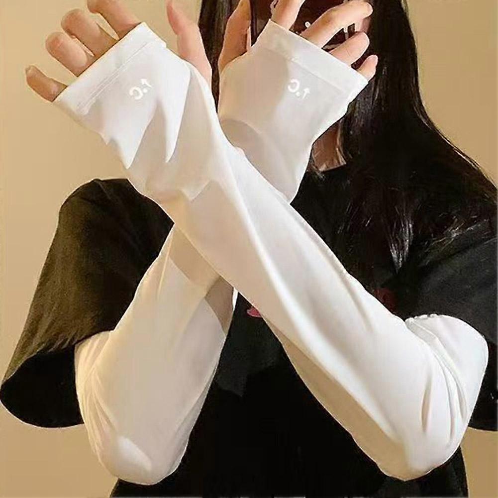 الصيف الجليد الحرير ذراع الأكمام ركوب الرياضة واقية من الشمس الذراع صفعة الأكمام شبكة صيد السمك